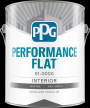 PPG PERFORMANCE FLAT Wall & Ceiling Paint 1-Gallon