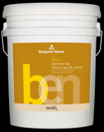 Benjamin Moore ben Flat Premium Paint and Primer 5-Gallon