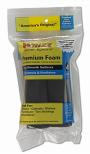 Whizz Black Foam 4" Roller Covers, 2-Pack