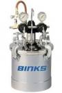 Binks 2.8 Gallon Tank with 2 regulators & Agitator